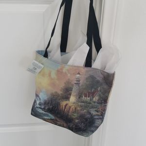 THOMAS KINKADE SMALL TOTE BAG.